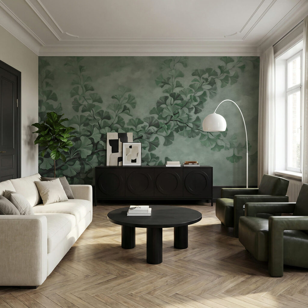 Tak met bladeren eraan — interieur 2