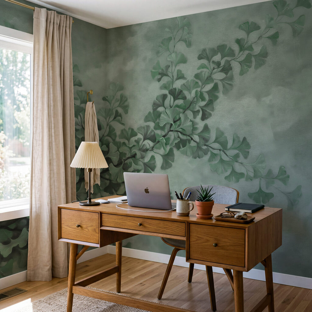 Tak met bladeren eraan — interieur 3
