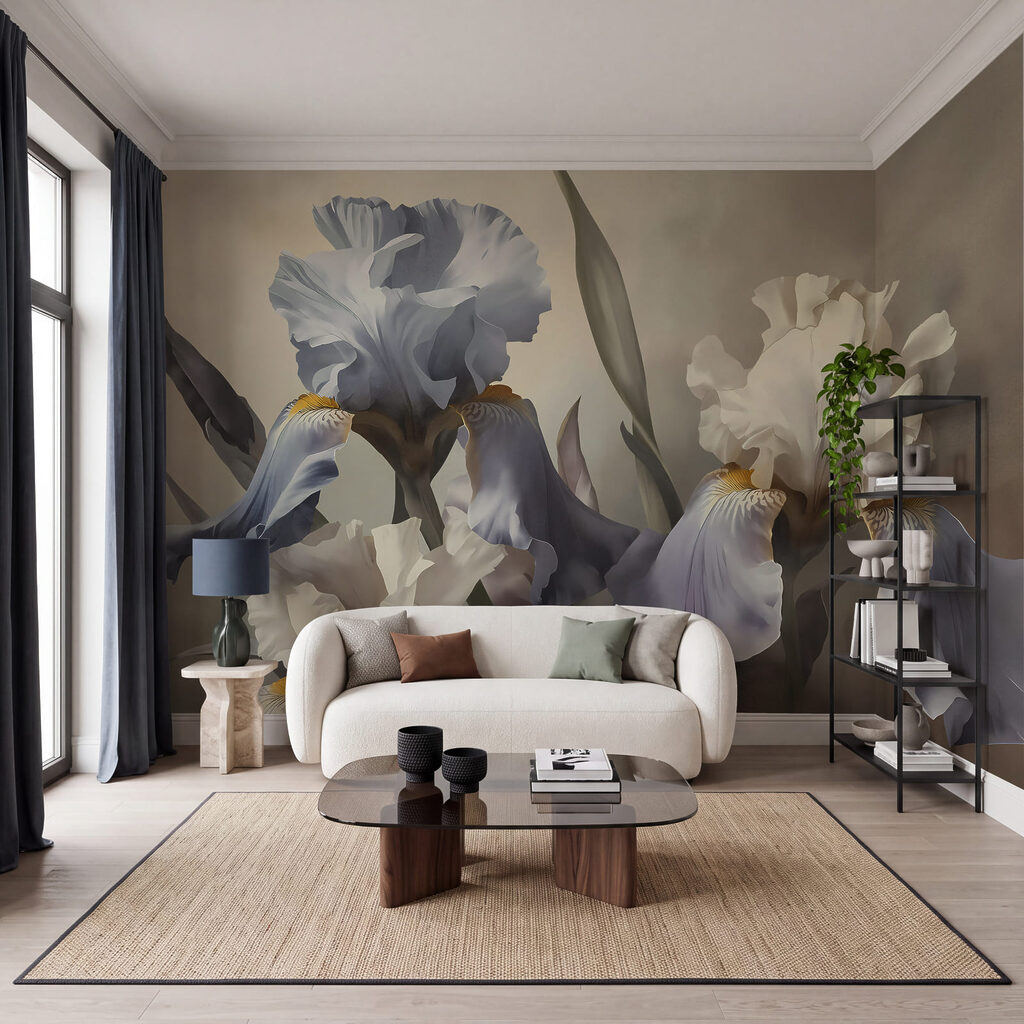 Irissen in klassieke penseellagen — interieur 2