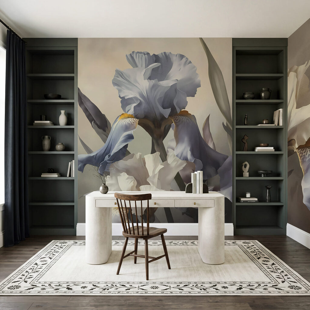 Irissen in klassieke penseellagen — interieur 3
