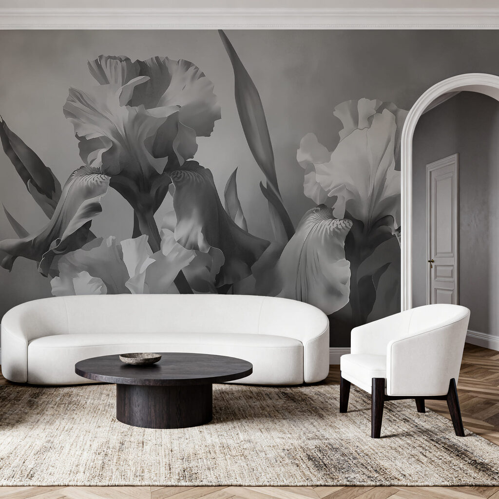 Irissen in klassieke penseellagen — interieur 3