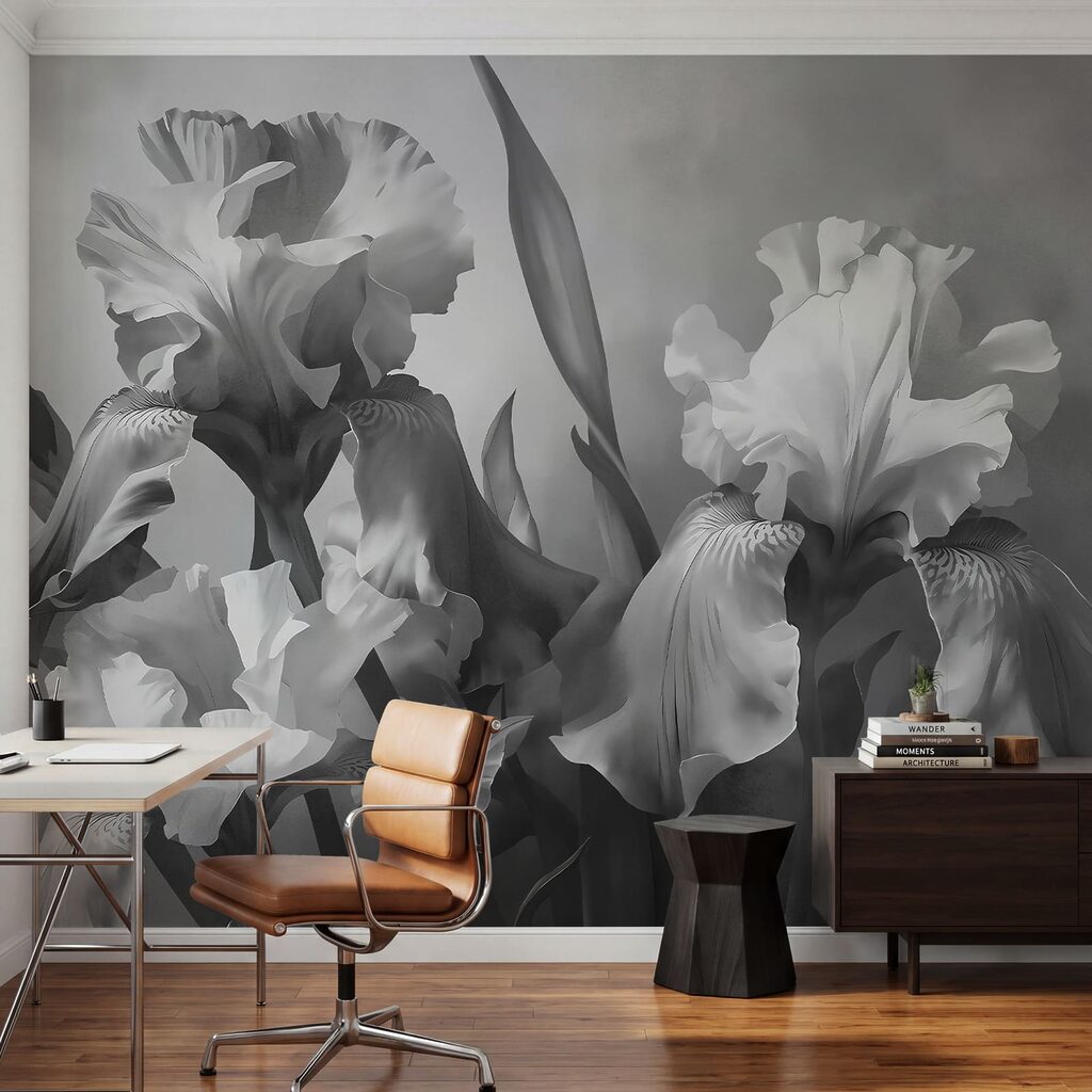Irissen in klassieke penseellagen — interieur 1