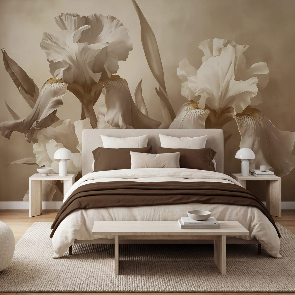 Irissen in klassieke penseellagen — interieur 1