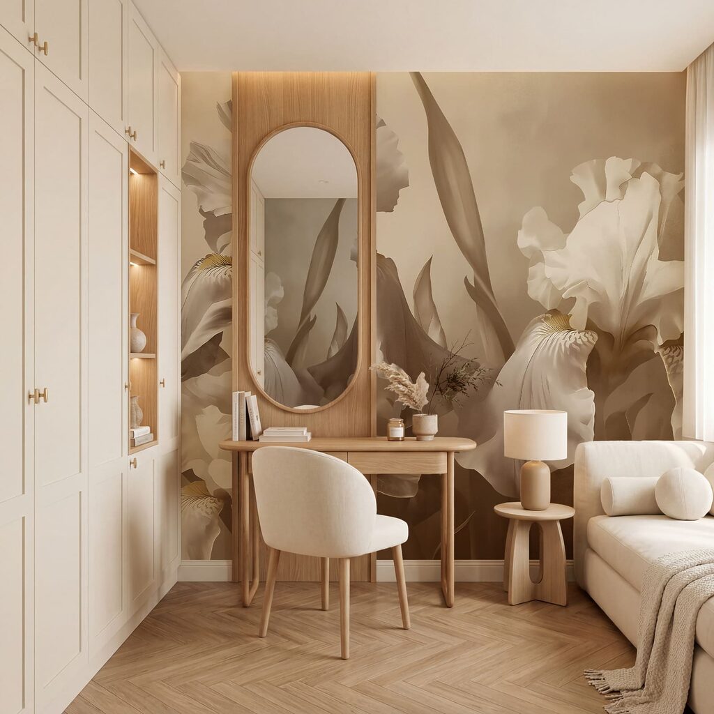 Irissen in klassieke penseellagen — interieur 2