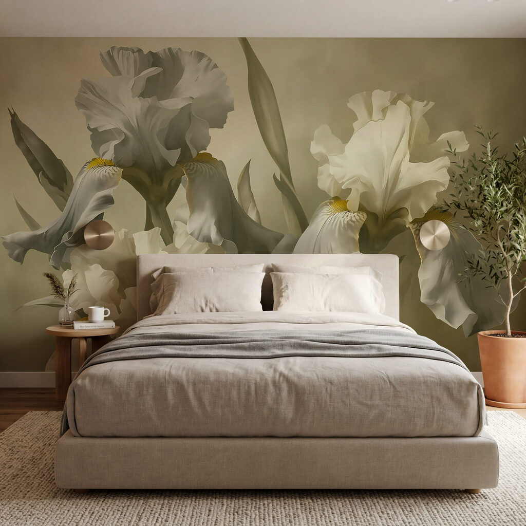 Irissen in klassieke penseellagen — interieur 1