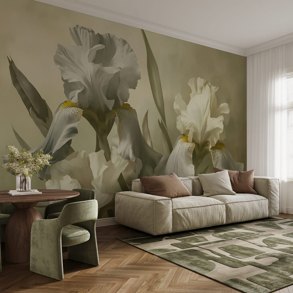 Irissen in klassieke penseellagen — interieur 2