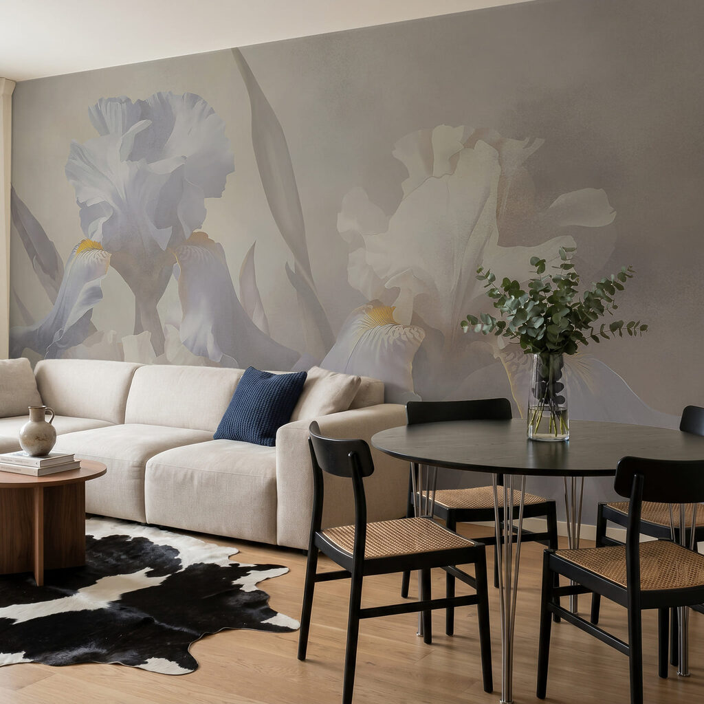 Irissen in klassieke penseellagen — interieur 2