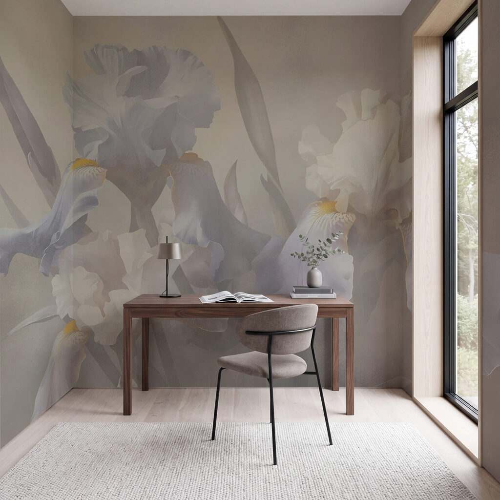 Irissen in klassieke penseellagen — interieur 3