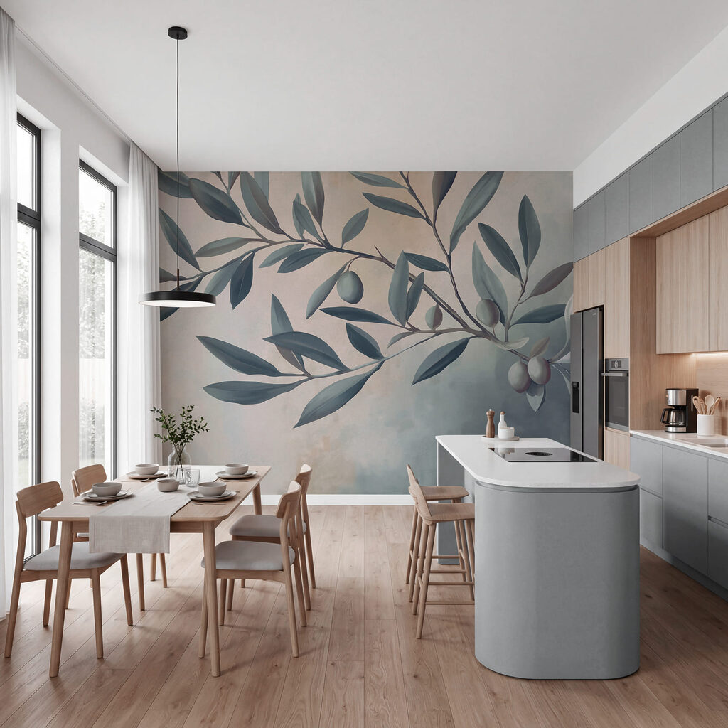 Olijftak in zachte kleuren — interieur 3