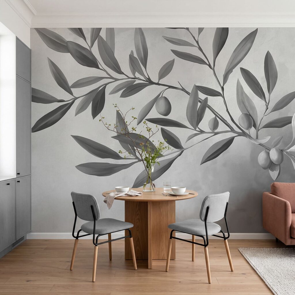 Olijftak in zachte kleuren — interieur 3