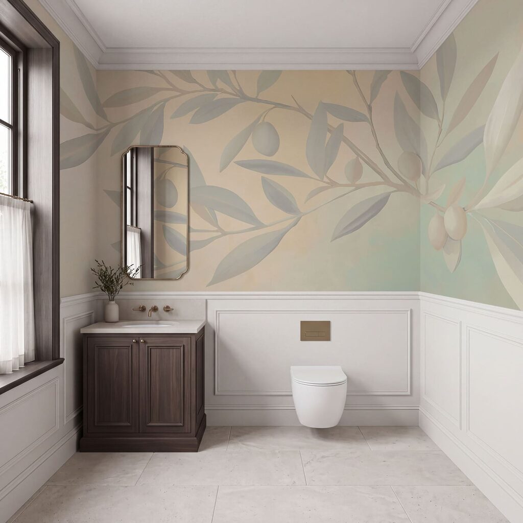 Olijftak in zachte kleuren — interieur 3
