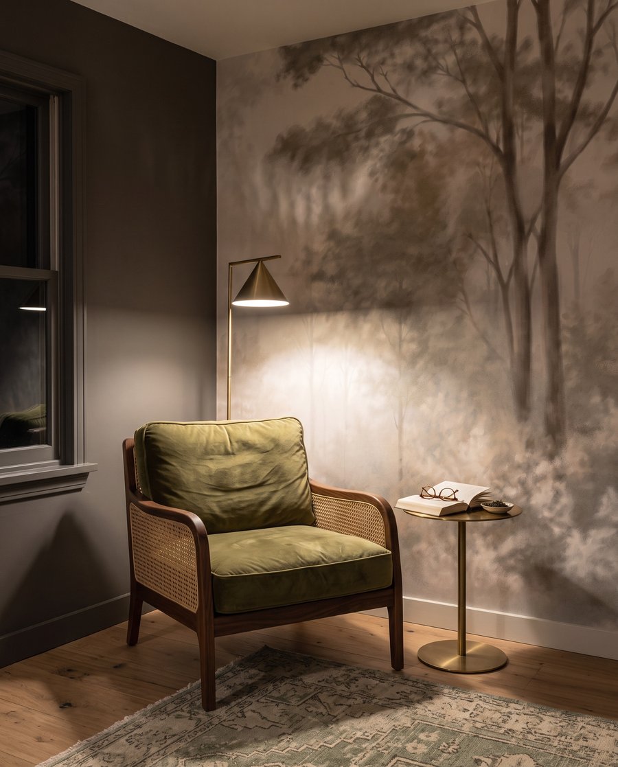 Licht tussen bleke bomen — interieur 5
