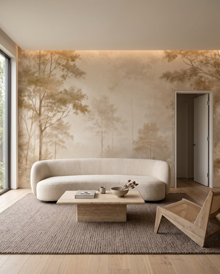 Licht tussen bleke bomen — interieur 4