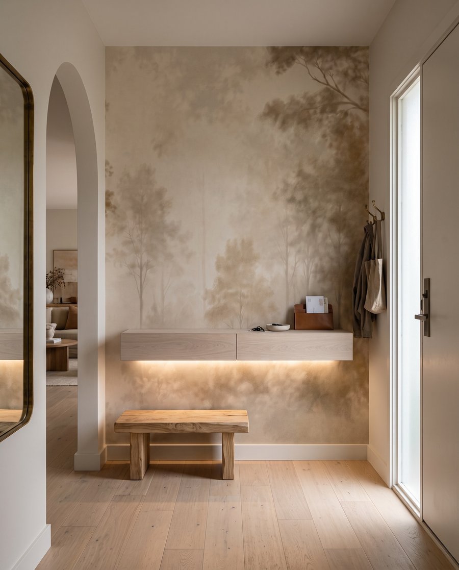 Licht tussen bleke bomen — interieur 6
