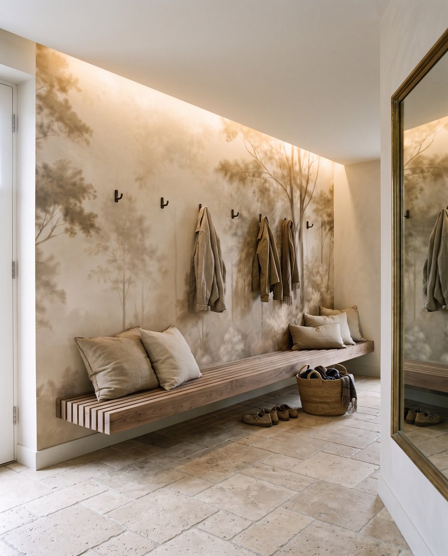 Licht tussen bleke bomen — interieur 7