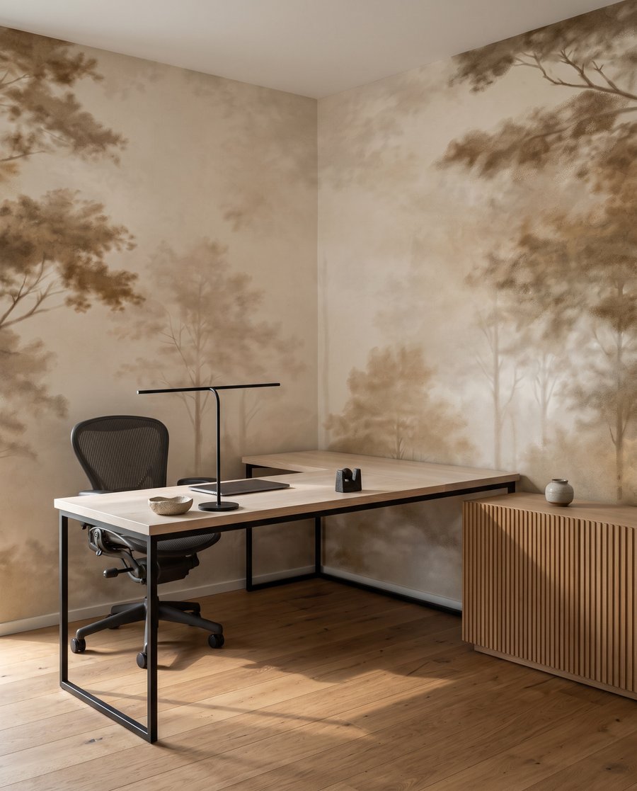 Licht tussen bleke bomen — interieur 8