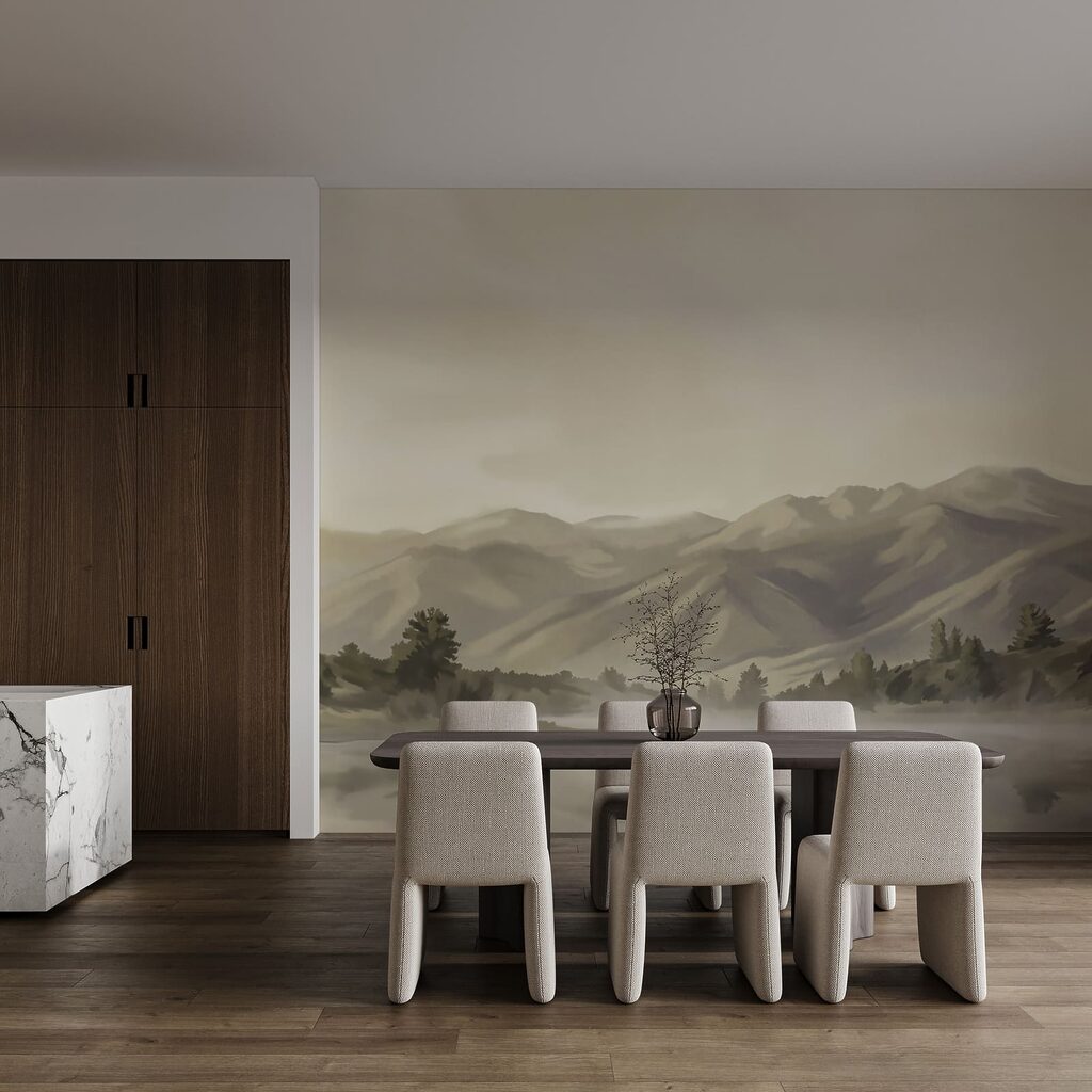 Bergen weerspiegeld in ochtendwater — interieur 4