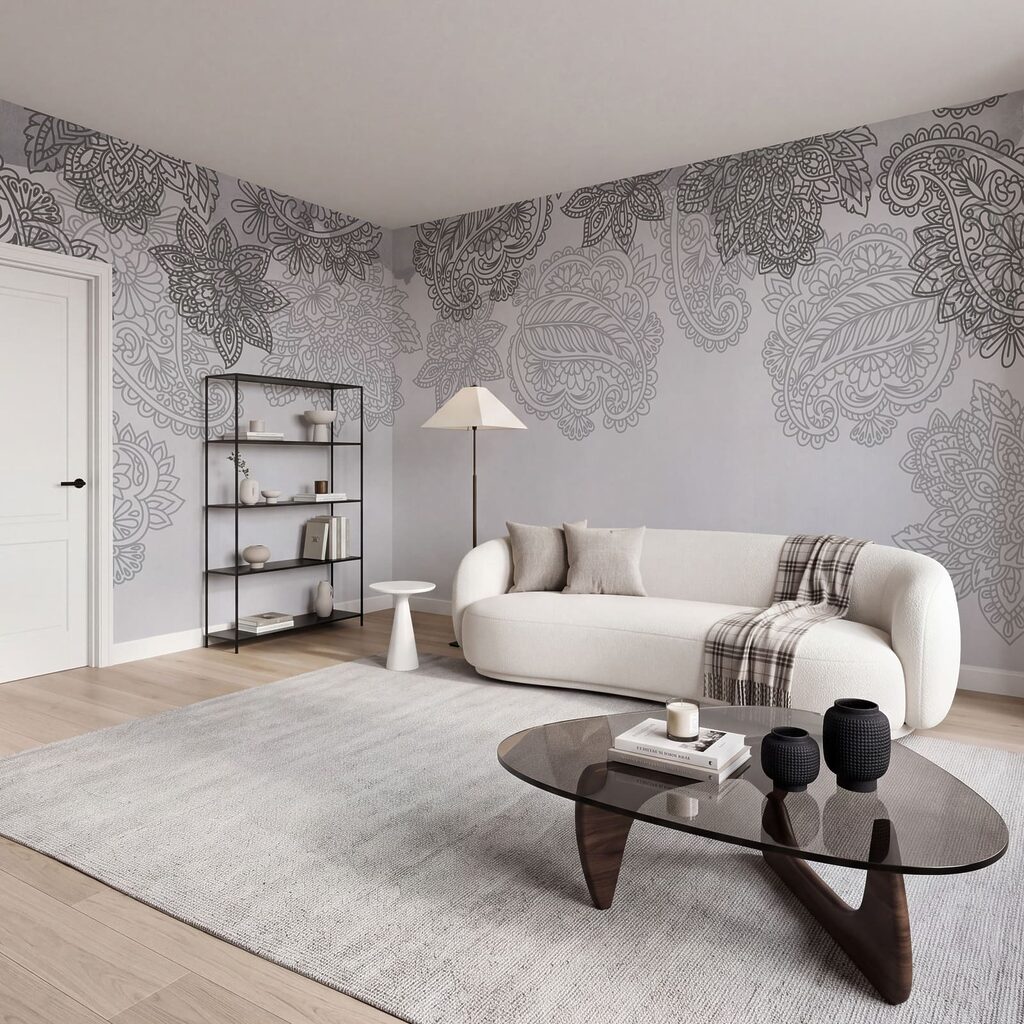 Paisleymotieven langs de bovenrand — interieur 2