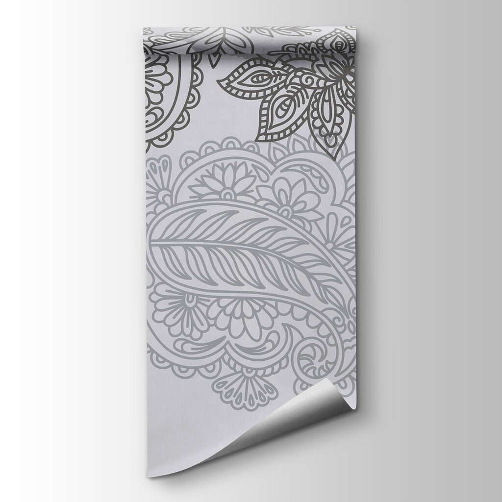 Paisleymotieven langs de bovenrand — productweergave
