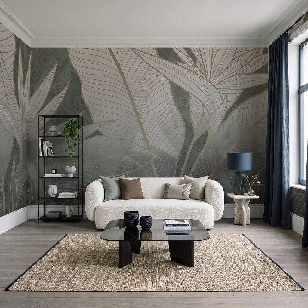 Tropische bladeren met lijnnerven — interieur 3