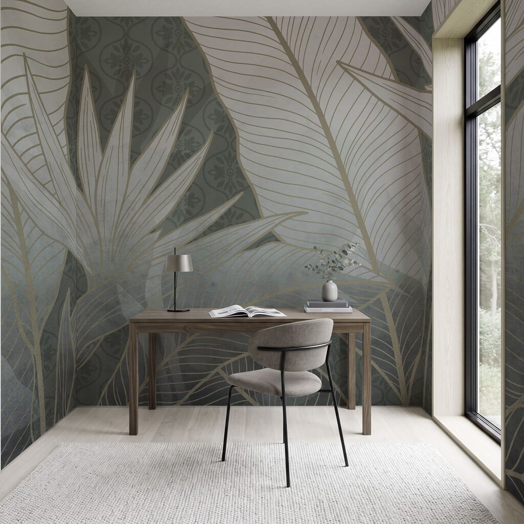 Tropische bladeren met lijnnerven — interieur 5