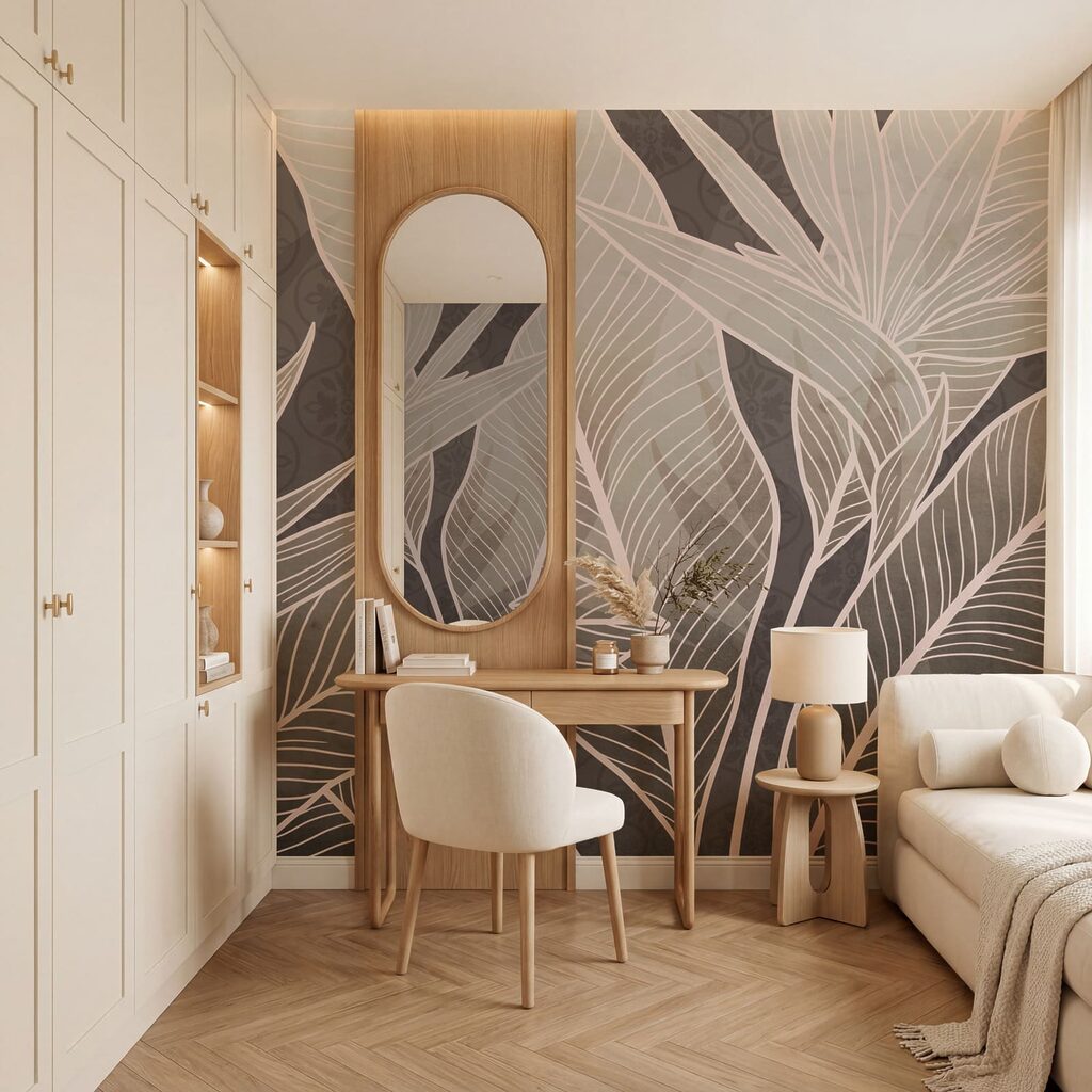 Tropische bladeren met lijnnerven — interieur 3