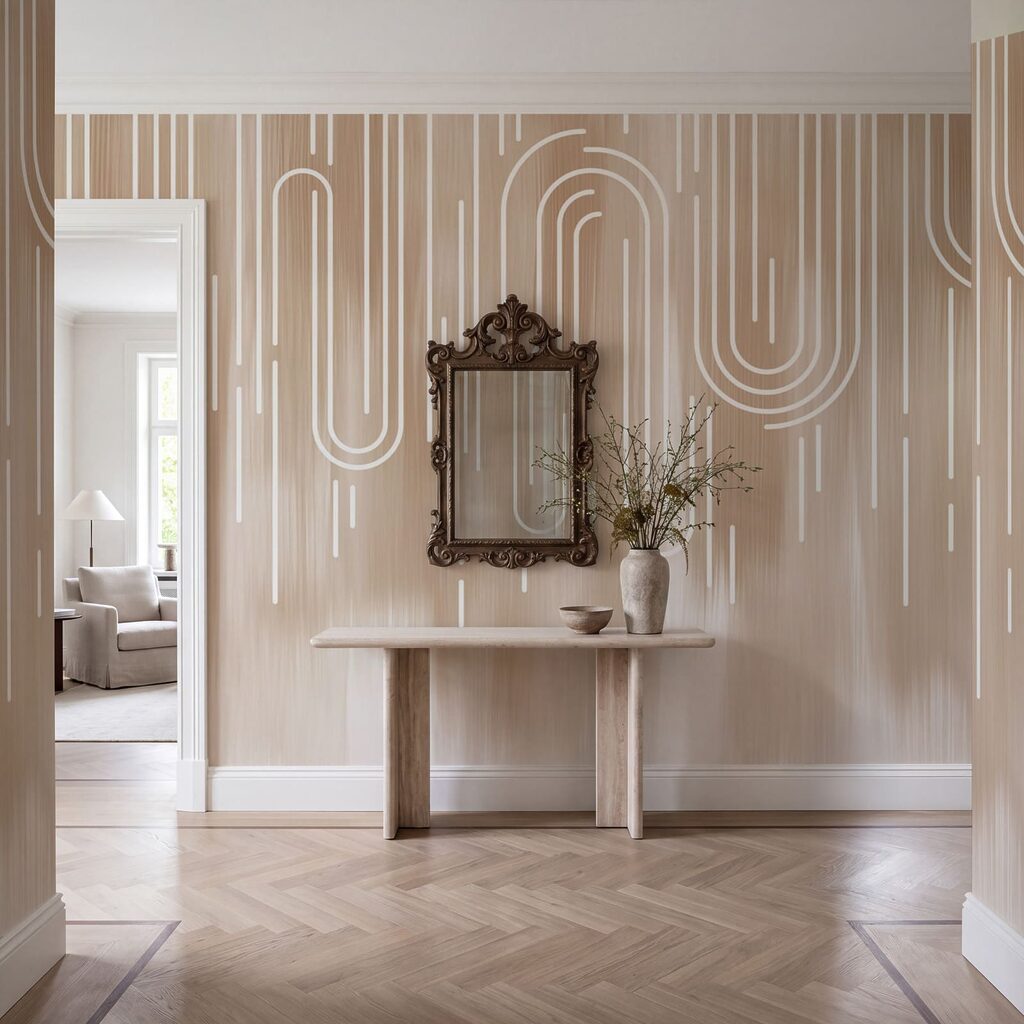Lichtlussen tussen neergaande strepen — interieur 3