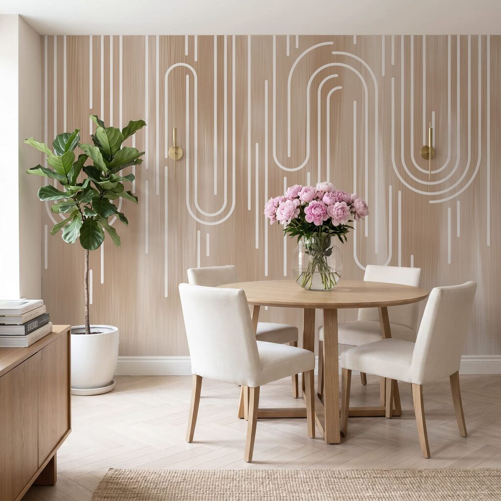 Lichtlussen tussen neergaande strepen — interieur 4