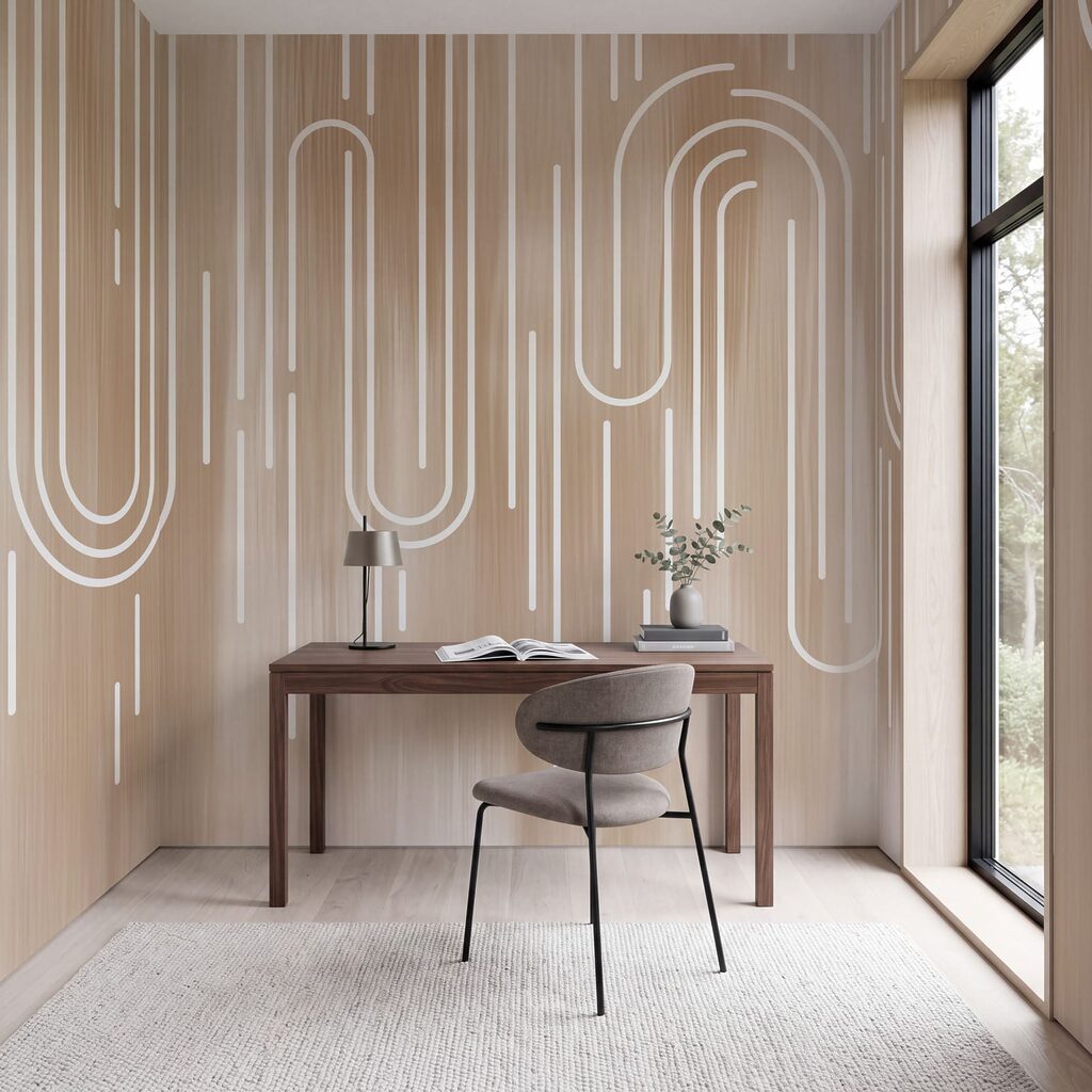 Lichtlussen tussen neergaande strepen — interieur 5
