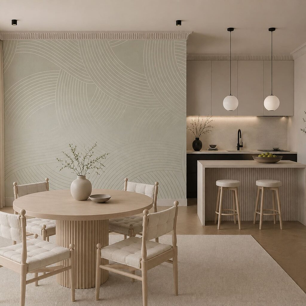 Lijnbogen draaien om elkaar — interieur 3