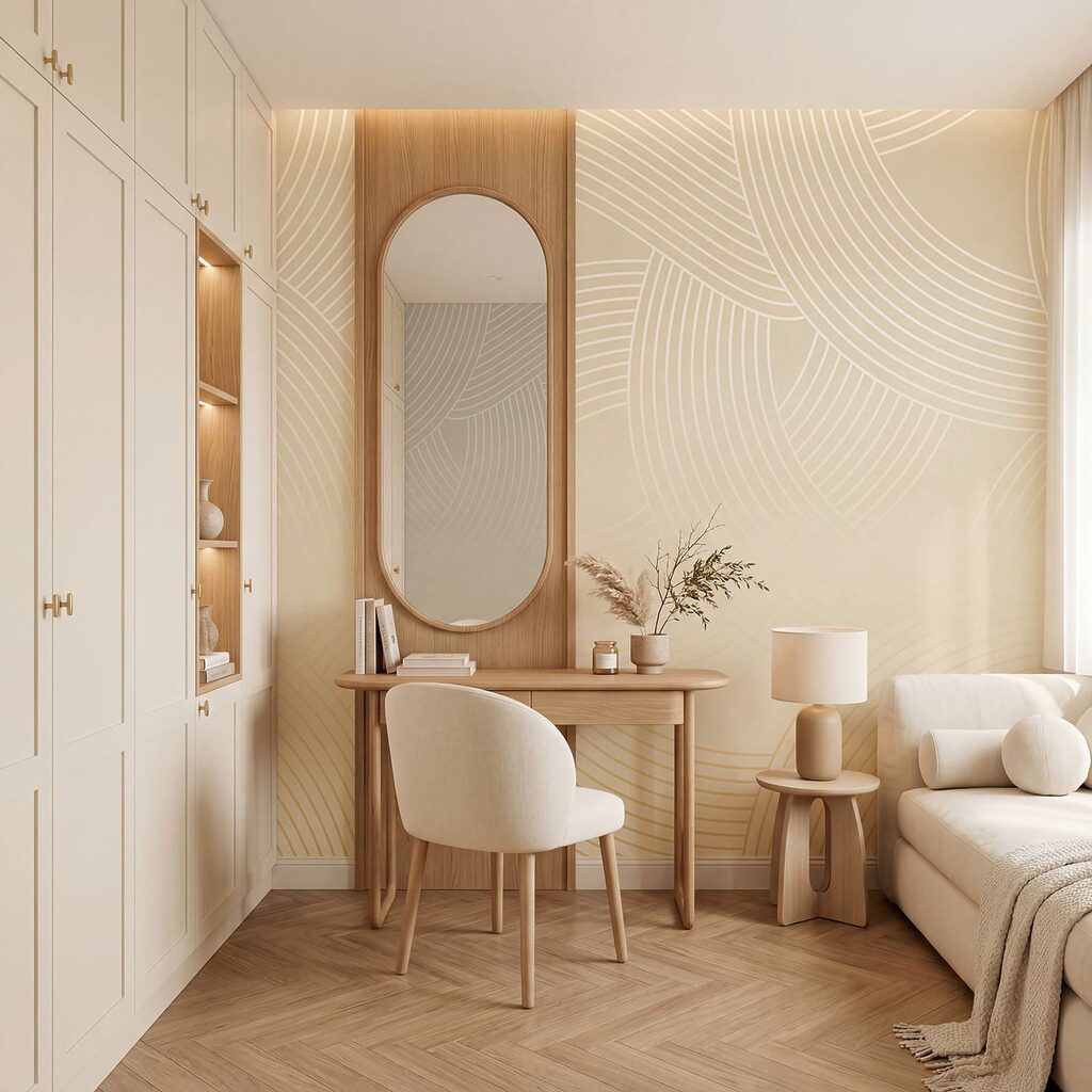 Lijnbogen draaien om elkaar — interieur 1
