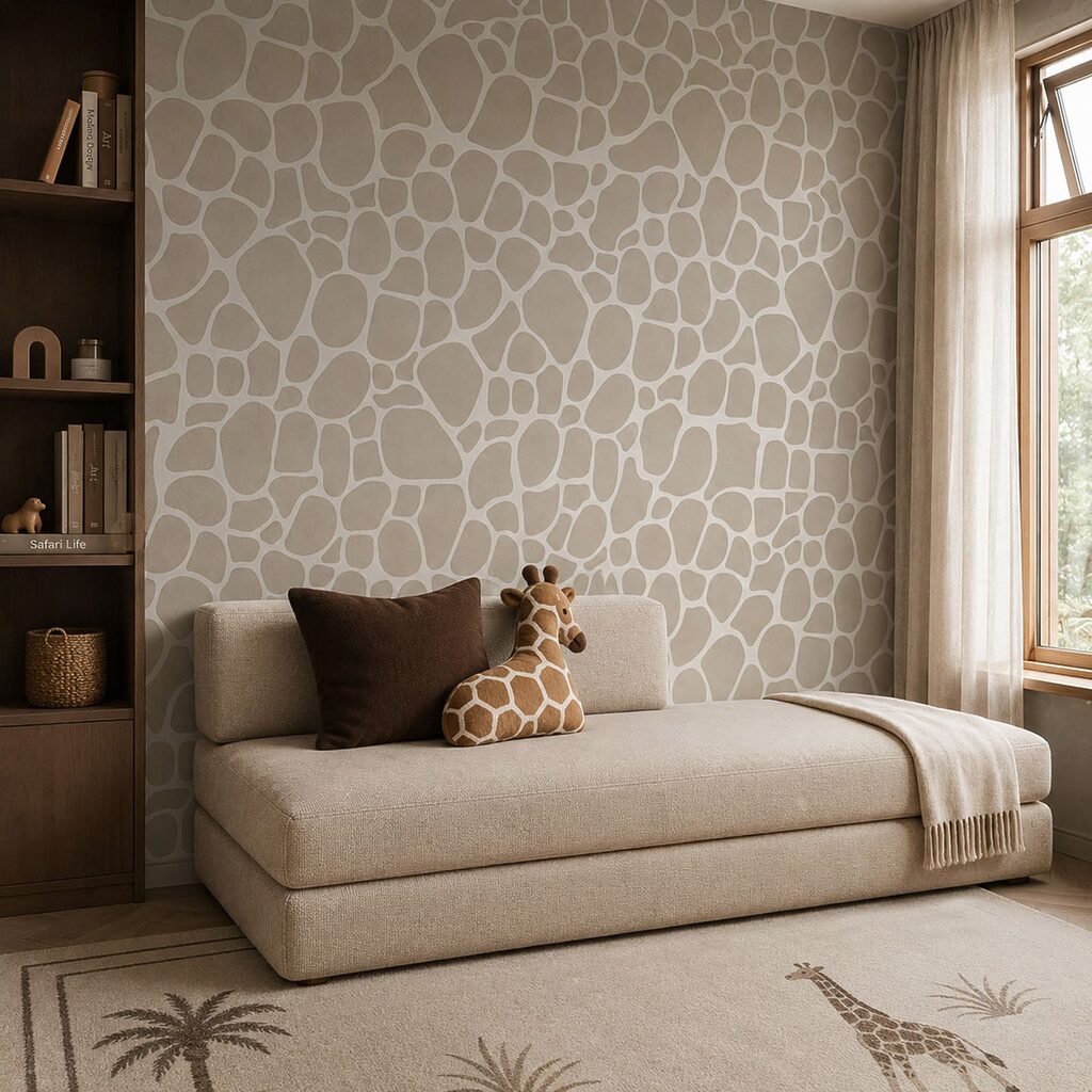 Patroon van witte en bruine stenen in een interieur