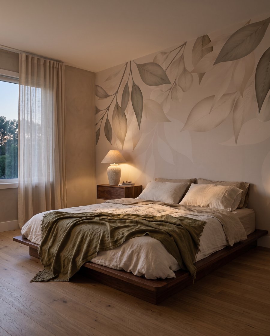 Blaadjes langs de bovenrand — interieur 2