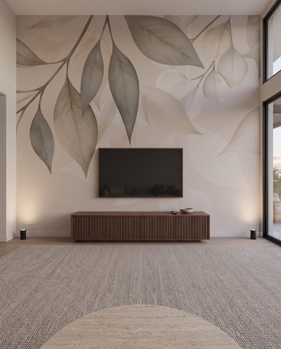 Blaadjes langs de bovenrand — interieur 3