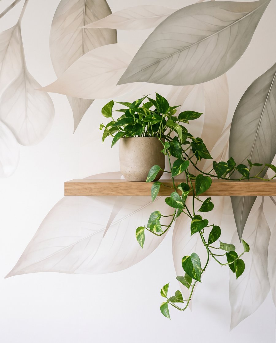 Blaadjes langs de bovenrand — interieur 5