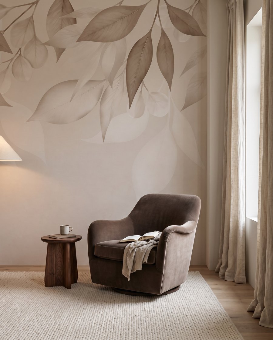Blaadjes langs de bovenrand — interieur 2
