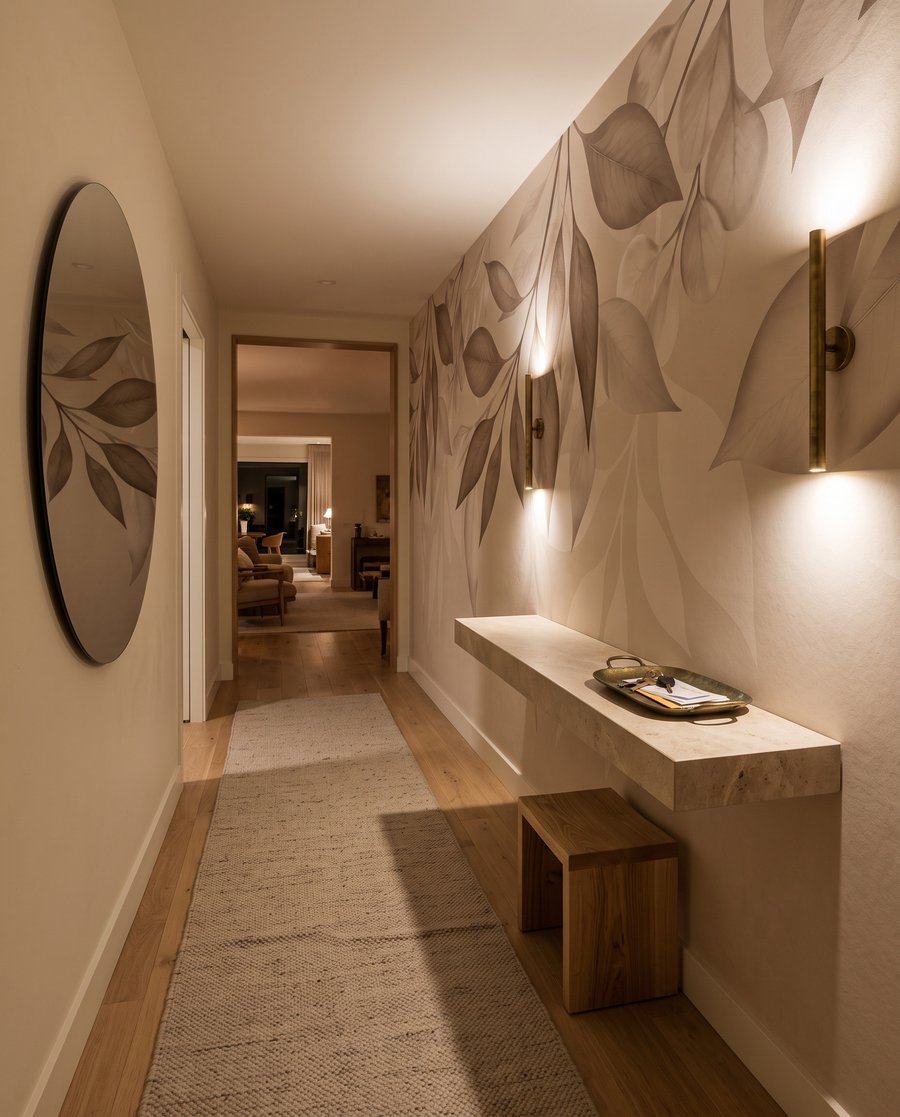 Blaadjes langs de bovenrand — interieur 3