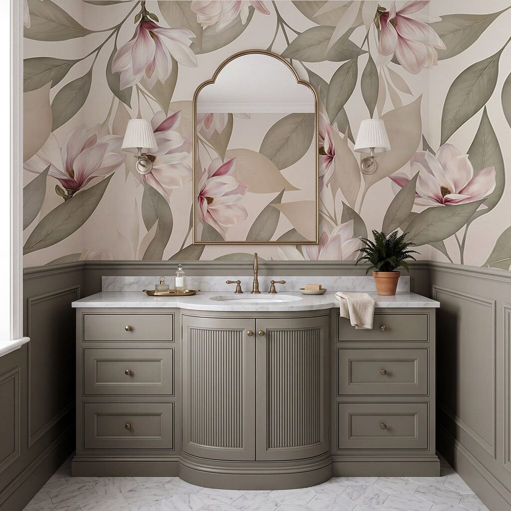 Verfijnde bloemen in zachte pasteltinten in een interieur