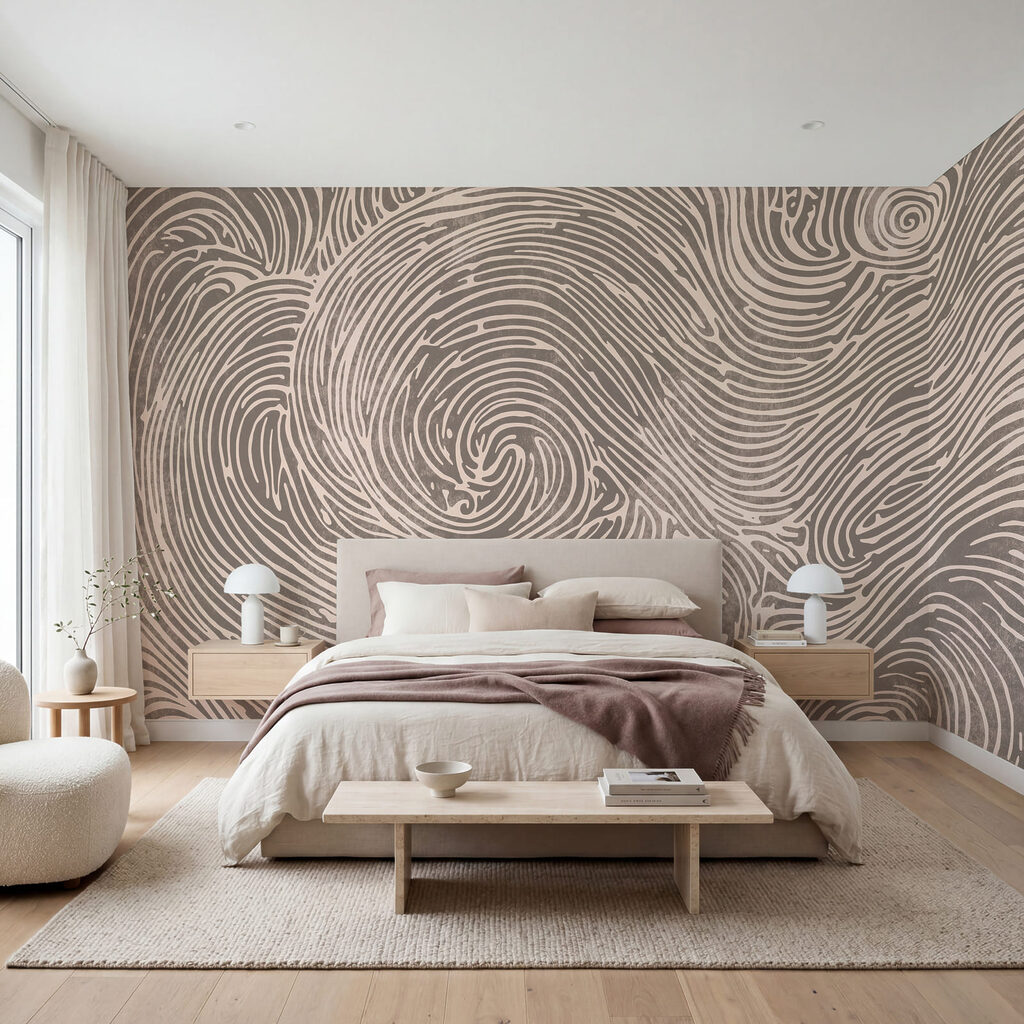 Spiralen in golvende lijnen — interieur 2