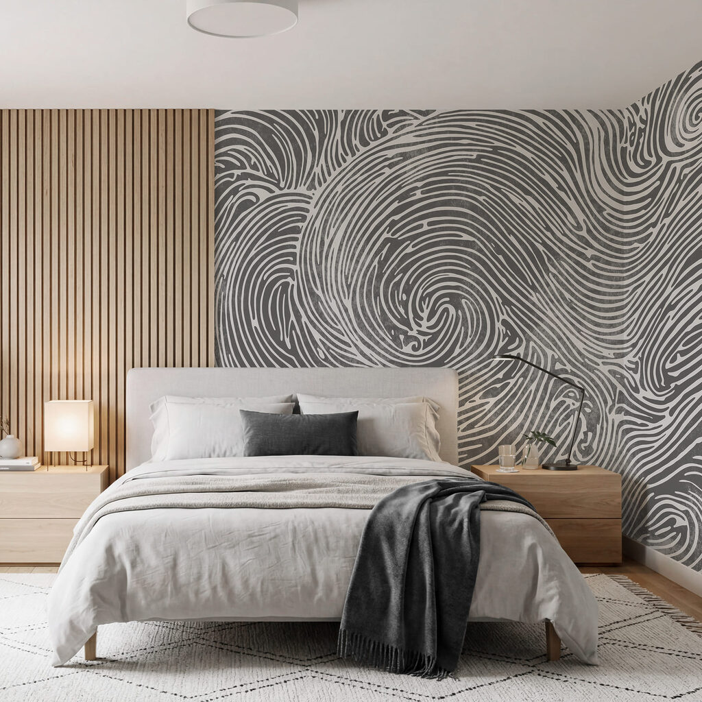 Spiralen in golvende lijnen — interieur 2