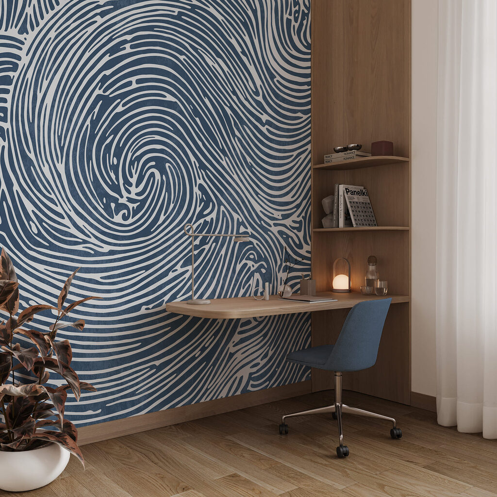 Spiralen in golvende lijnen — interieur 3