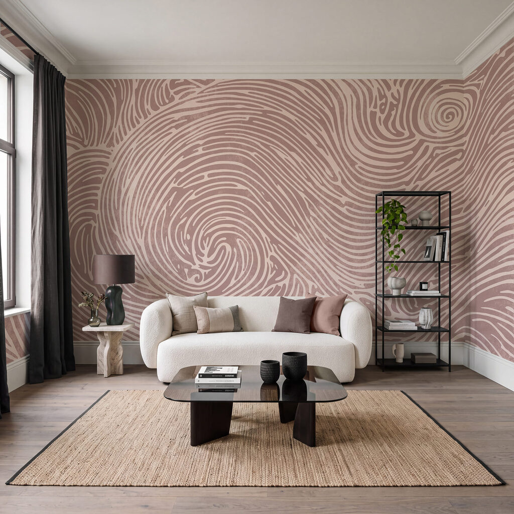 Spiralen in golvende lijnen — interieur 2