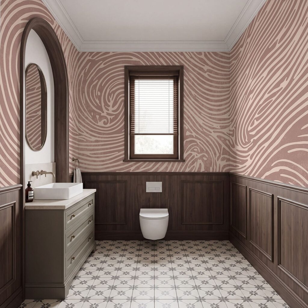 Spiralen in golvende lijnen — interieur 3