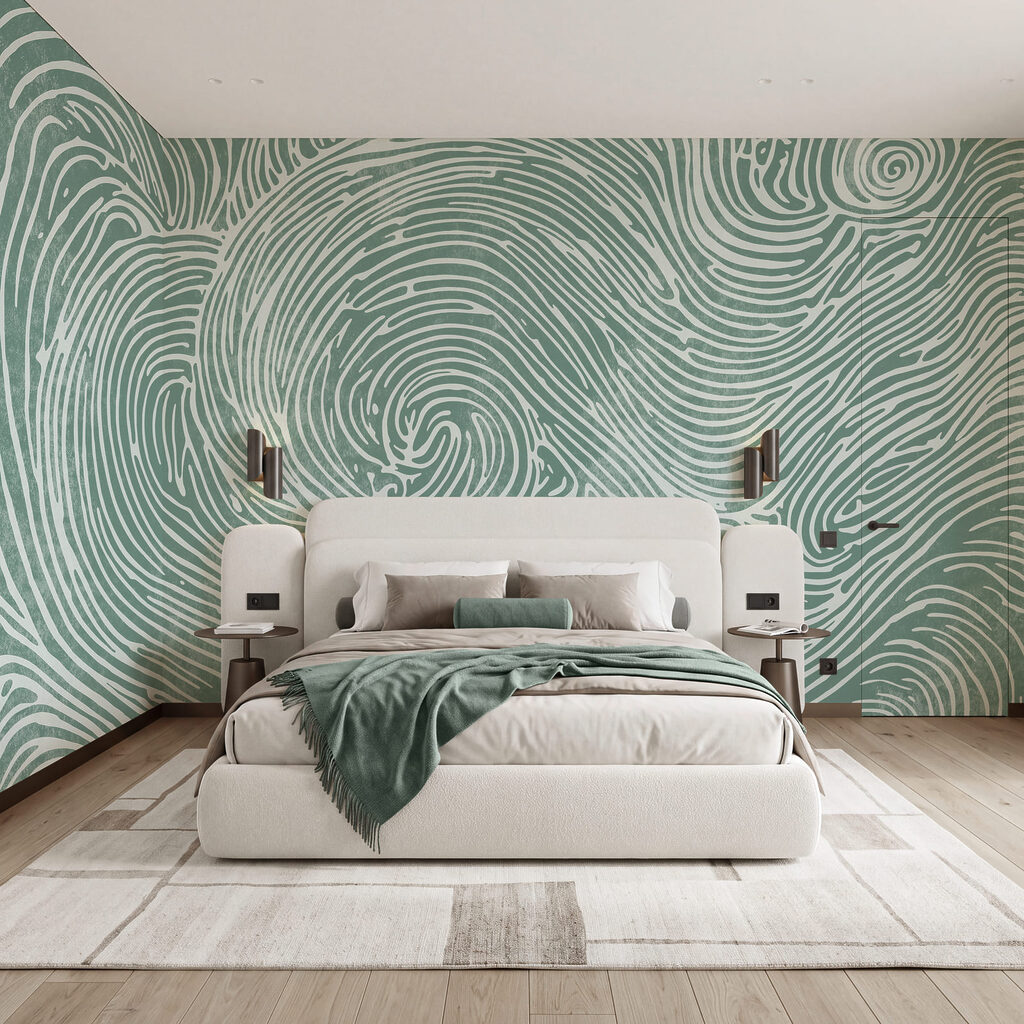 Spiralen in golvende lijnen — interieur 2