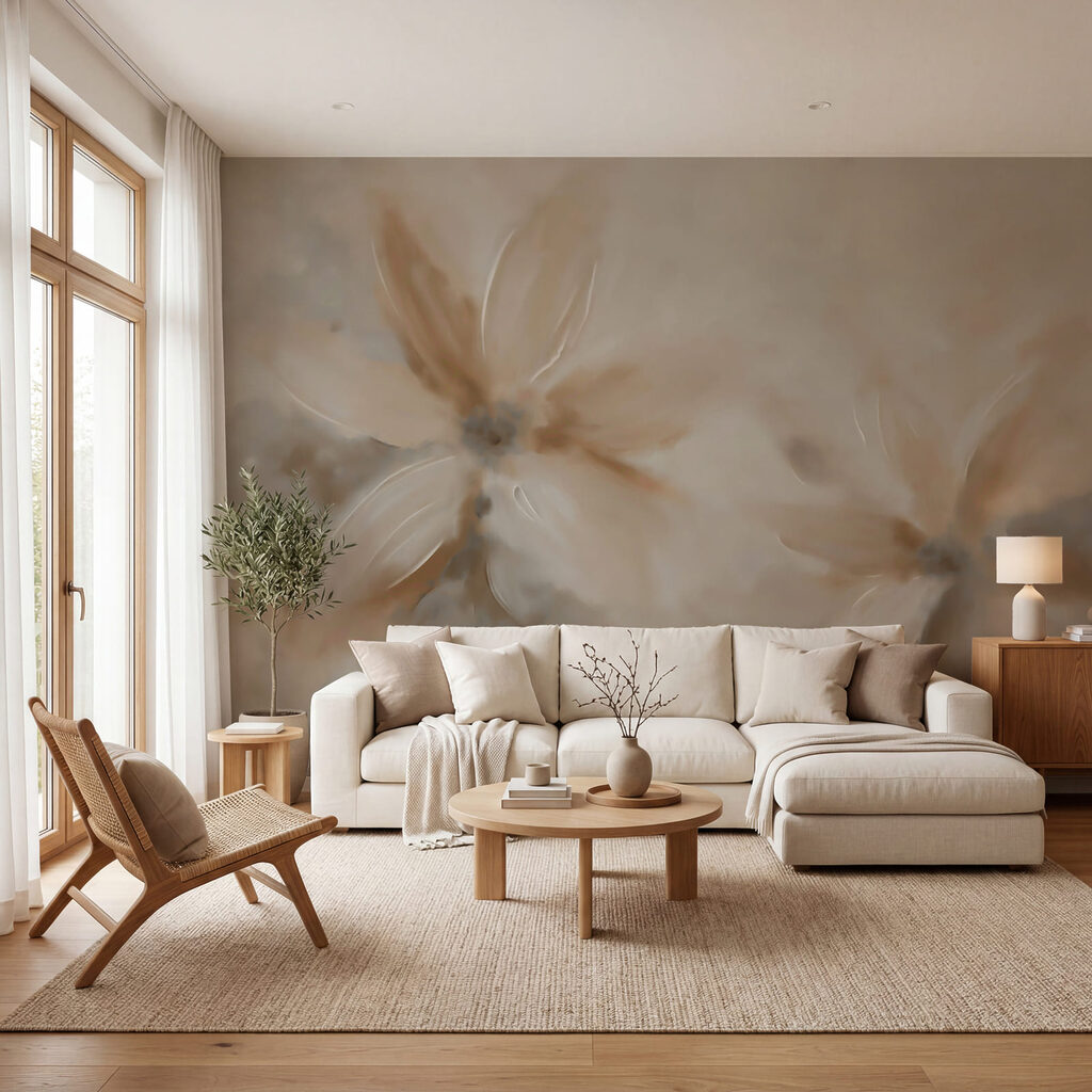 Zachte bloemen in subtiele tinten — interieur 2