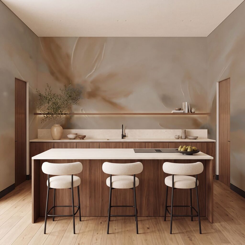 Zachte bloemen in subtiele tinten — interieur 3