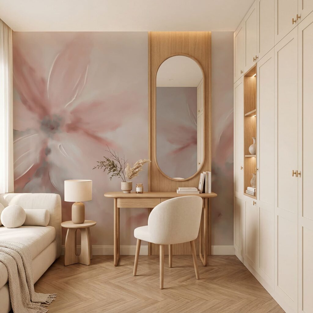 Zachte bloemblaadjes in zachte pasteltinten — interieur 2