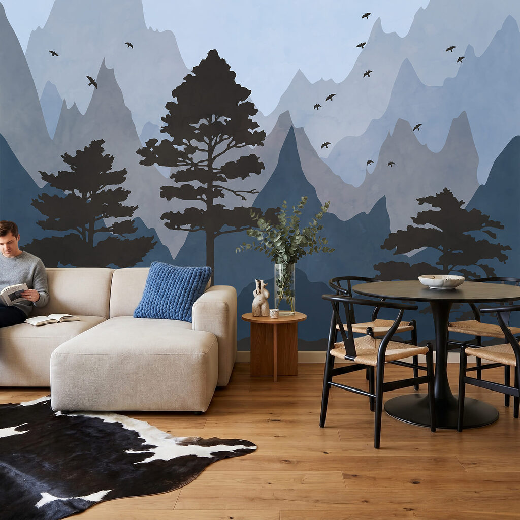 Dennen voor gekleurde berglagen — interieur 2