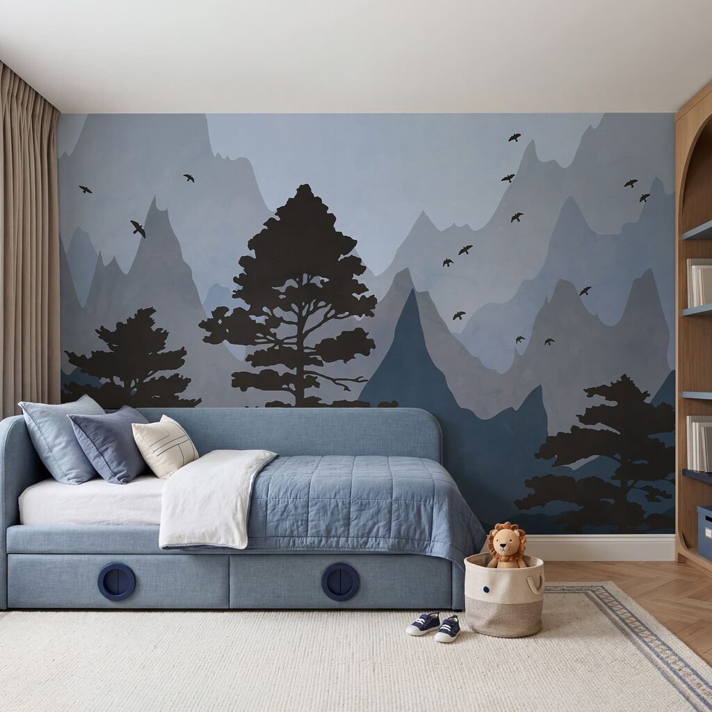 Dennen voor gekleurde berglagen — interieur 3