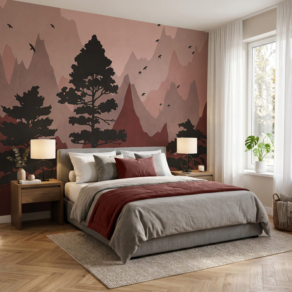Dennen voor gekleurde berglagen — interieur 2